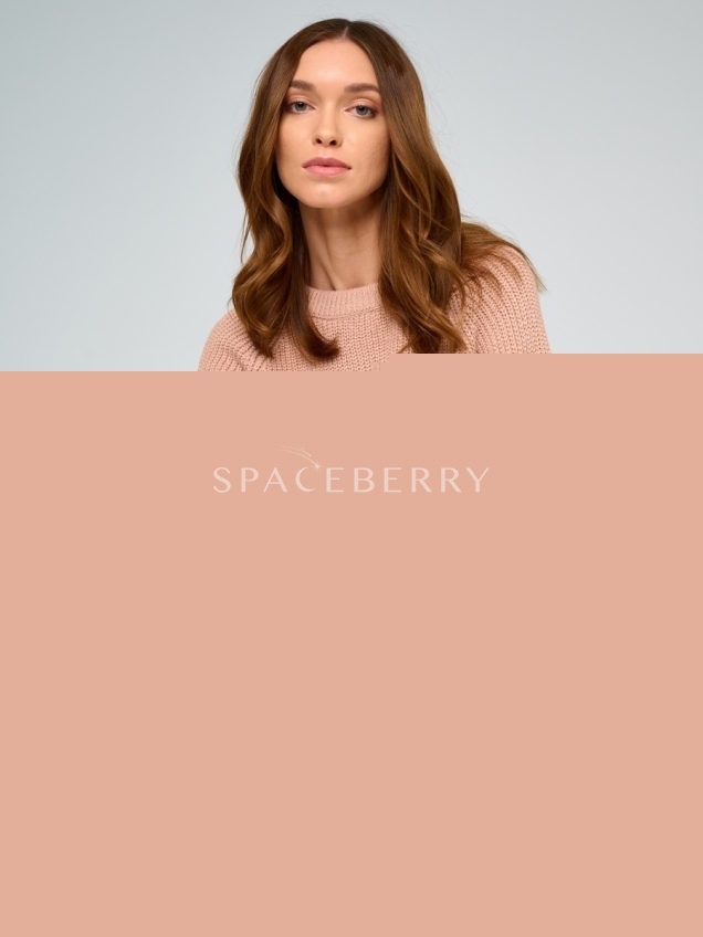 Женский вязаный свитер оверсайз, джемпер